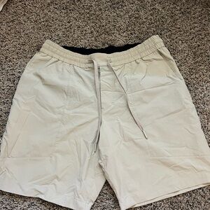 Lululemon Athletica Cream Athletic Shorts